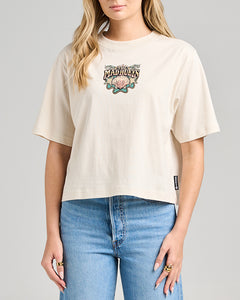 The Mad Hueys Side Saddle Boxy Tee - Stone