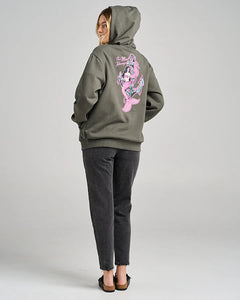 The Mad Hueys Seahorse Anchor Hoodie - Charcoal