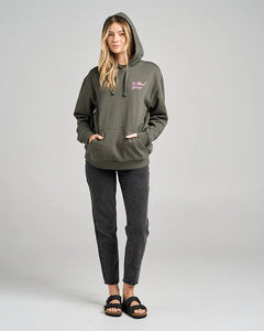 The Mad Hueys Seahorse Anchor Hoodie - Charcoal
