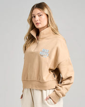 Load image into Gallery viewer, The Mad Hueys Icy Hueys Quarter Zip - Latte
