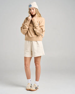 The Mad Hueys Icy Hueys Quarter Zip - Latte