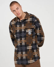 Load image into Gallery viewer, The Mad Hueys Rope Skull Anchor Shacket - Walnut
