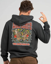 Load image into Gallery viewer, The Mad Hueys Less Blueys Hooded Pullover - Vintage Black
