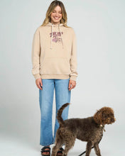 Load image into Gallery viewer, The Mad Hueys Freedom Forever Womens Hooded Pullover - Latte Washed
