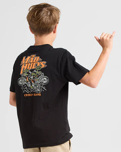 The Mad Hueys Crikey Gang Youth Tee (6-16) - Black