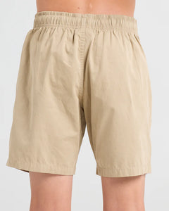 The Mad Hueys Skull Anchor Youth Volley Short (6-16) - Taupe