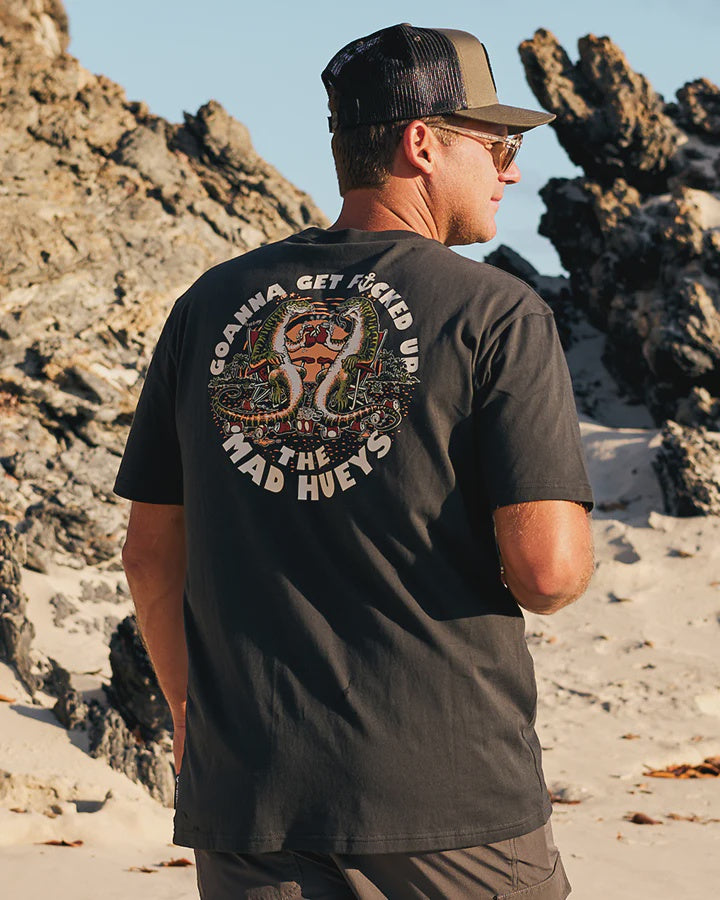 The Mad Hueys Goanna Get FKD Up Tee - Vintage Tee