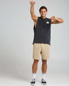 The Mad Hueys Shoey Wave Muscle - Washed Black