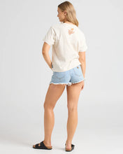 Load image into Gallery viewer, The Mad Hueys Sunflower Anchor Womens SS Tee - Stone
