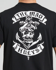 The Mad Hueys Sailor Anchor SS Tee - Black