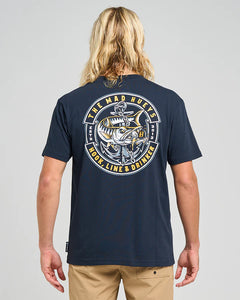 The Mad Hueys Hooked Cuda Tee - Navy