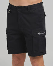 Load image into Gallery viewer, The Mad Hueys Snagged 20" Cargo Short - Black
