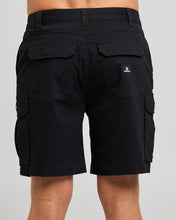 Load image into Gallery viewer, The Mad Hueys Snagged 20" Cargo Short - Black
