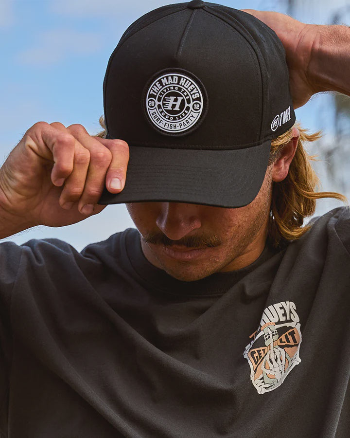 The Mad Hueys Hueys Good Life Twill Snapback - Black