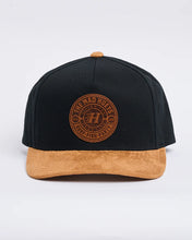 Load image into Gallery viewer, The Mad Hueys Suede Hueys Twill Snapback - Black
