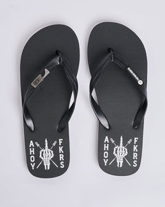 The Mad Hueys Ahoy Fkers Storm Bottle Opener Thongs - Black