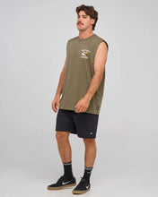Load image into Gallery viewer, The Mad Hueys Goon Cookedatoo Muscle Tank - Olive
