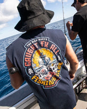 Load image into Gallery viewer, The Mad Hueys Caught FK Skull Muscle - Navy
