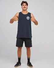 Load image into Gallery viewer, The Mad Hueys Checker Hueys Tank - Navy
