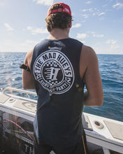 Load image into Gallery viewer, The Mad Hueys Checker Hueys Tank - Navy
