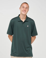 Load image into Gallery viewer, The Mad Hueys Parallel Hueys Active SS Polo - Pine Green
