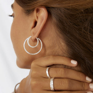 Arms Of Eve Arabella Hoop Earrings - Silver