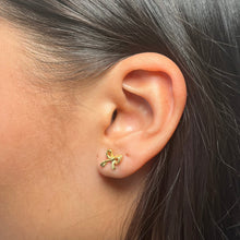 Load image into Gallery viewer, Arms Of Eve Bowie Gold Stud Earrings
