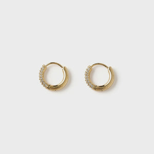 Arms Of Eve Imogen Gold Huggie Earrings