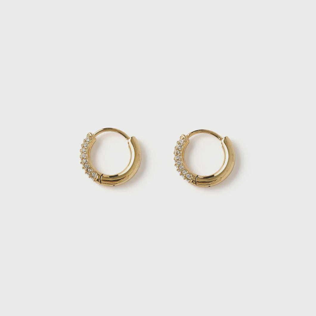 Arms Of Eve Imogen Gold Huggie Earrings
