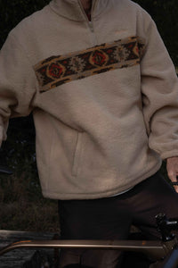 Rhythm Dusty Quarter Zip - Natural
