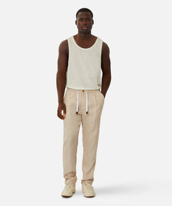 Industrie The Capri Linen Pant - YD Wheat