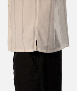 Industrie The Cassiano S/S Shirt - Off White/Grey