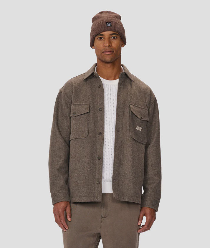 Industrie The New Coleman Jacket - Mid Brown