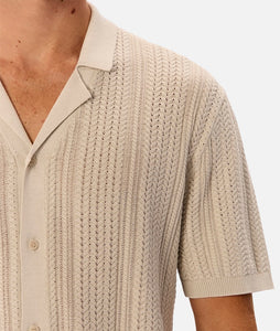 Industrie The Washed Alessio S/S Shirt - OD Stone