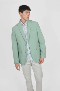 James Harper Peak Lapel Blazer - Sage