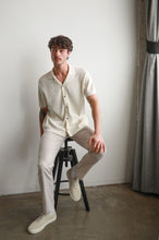 Load image into Gallery viewer, James Harper Rib Button Through Shirt - Natural
