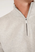 Load image into Gallery viewer, James Harper 1/4 Zip Marle Knit - Natural
