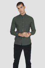 Load image into Gallery viewer, James Harper Cotton Diamond Marle Long Sleeve Dress Shirt - Bottle
