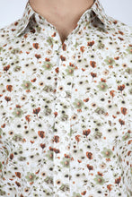 Load image into Gallery viewer, James Harper Peached Cotton Poplin Long Sleeve Dress Shirt - Blooms Pebble
