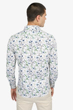 Load image into Gallery viewer, James Harper Cotton Poplin Long Sleeve Dress Shirt - Floriana Green
