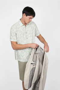 James Harper Short Sleeve Shirt - Hibiscus Sage