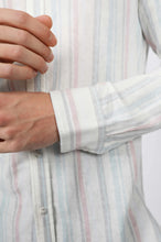Load image into Gallery viewer, James Harper Longsleeve Faded Stripe - Faded Pink
