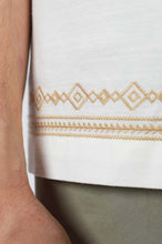 Load image into Gallery viewer, James Harper Aztec Embrodied Cotton Shirt - Natural
