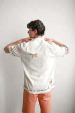 Load image into Gallery viewer, James Harper Rodeo Cuban Collar Linen Shirt - White
