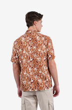 Load image into Gallery viewer, James Harper Rhodes Short-Sleeved shirt - Mocha Floral

