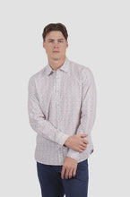 Load image into Gallery viewer, James Harper L/S Peached Geo print Shirt - Sand
