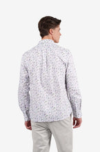 Load image into Gallery viewer, James Harper Long Sleeve Peached Cotton Poplin Shirt - Floral Sea
