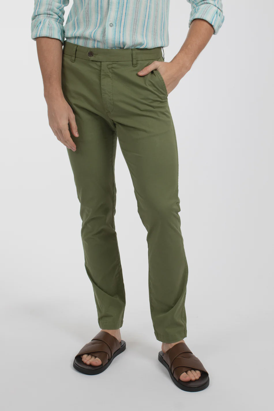 James Harper Chino Pant - Kelp