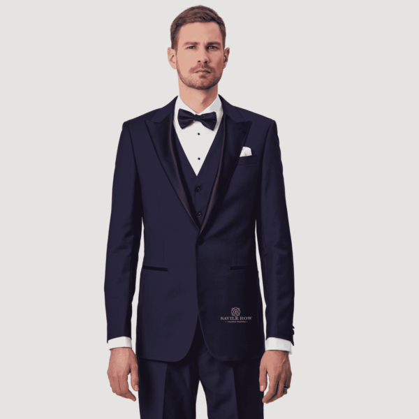 Savile Row Judah Peak Lapel Suit - Navy