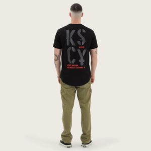 Kiss Chacey Pleso Dual Curved Tee - Anthracite Black